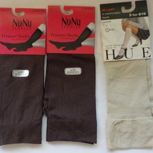 Trouser Socks various brands NWT brown & beige